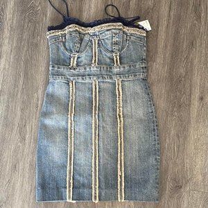 La Rock denim mini dress size M